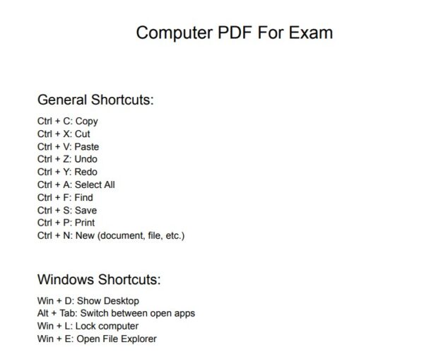 (English) Computer Notes - HSSC