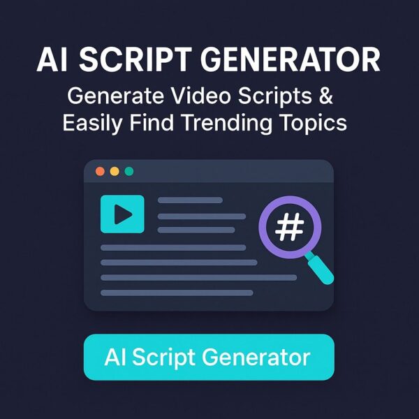 Ai Script Generator - Generate Video Script & Easily find Trending Topic