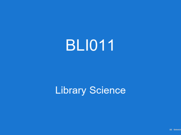 BLI011 - Library Science (Guess Papers + Solutions)