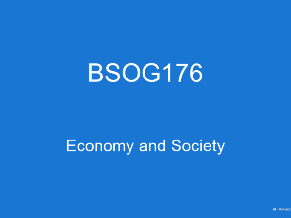 BSOG176 - Economy and Society (Guess Papers + Solutions)