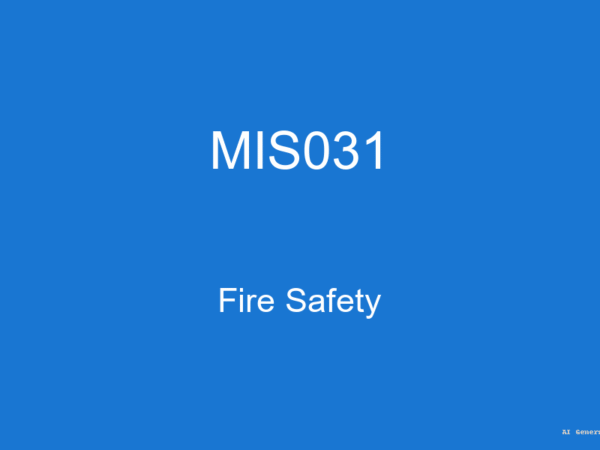MIS031 - Fire Safety (Guess Papers + Solutions)