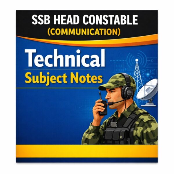 SSB Head Constable Communication Syllabus & Notes 2026